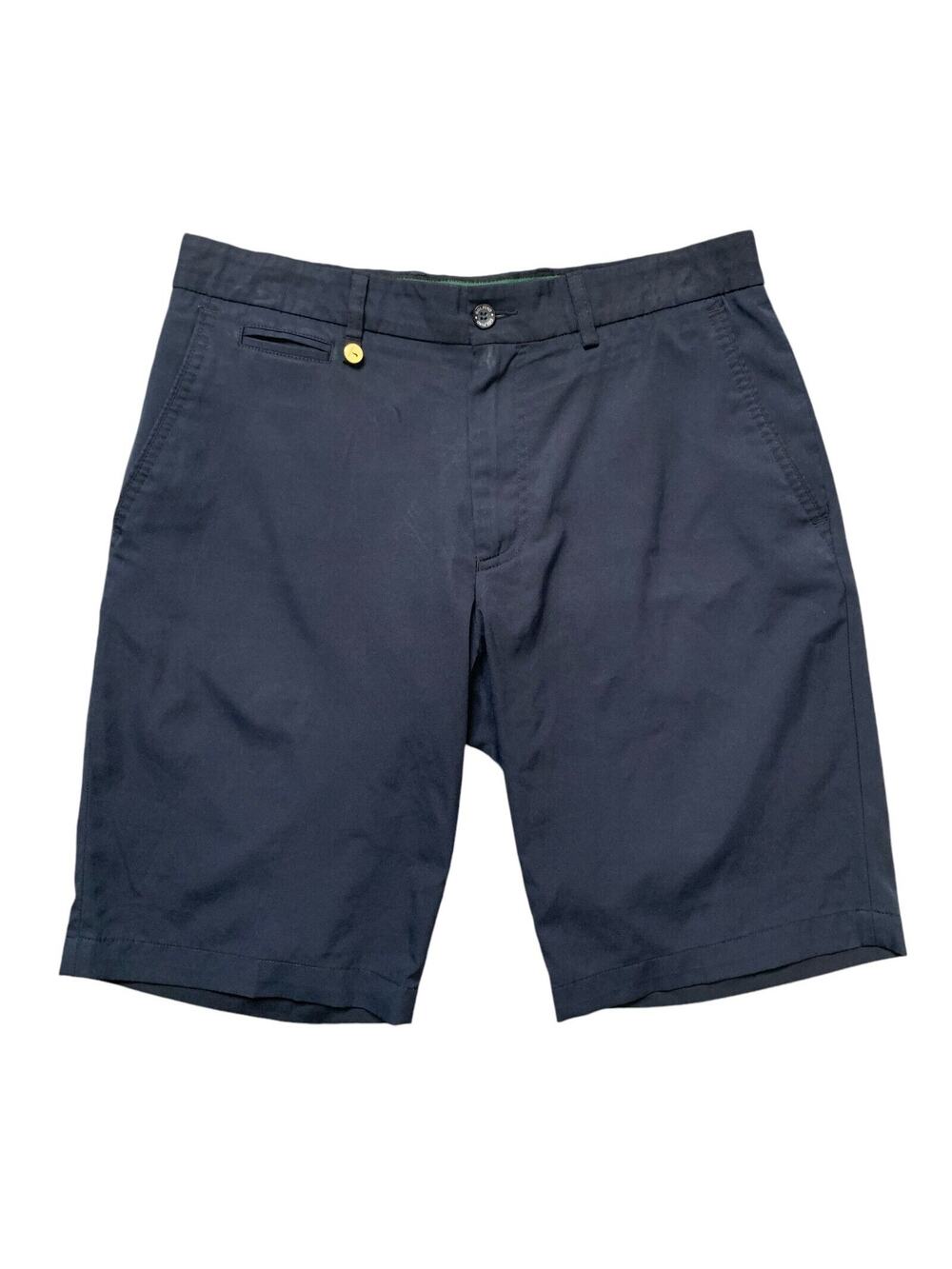 Golfino Shorts Mens *32 Navy Performance‎ Golf Chino Slash Pocket Walking Travel